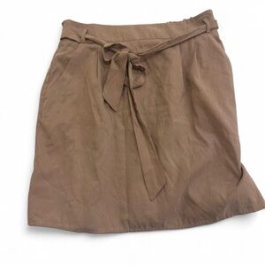 Annabella Tan Mini Skirt with Tie Waist